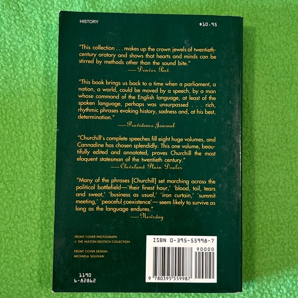 The Speeches of Winston Churchill Blood, Toil, Tears & Sweat Softcover book - Picture 2 of 10